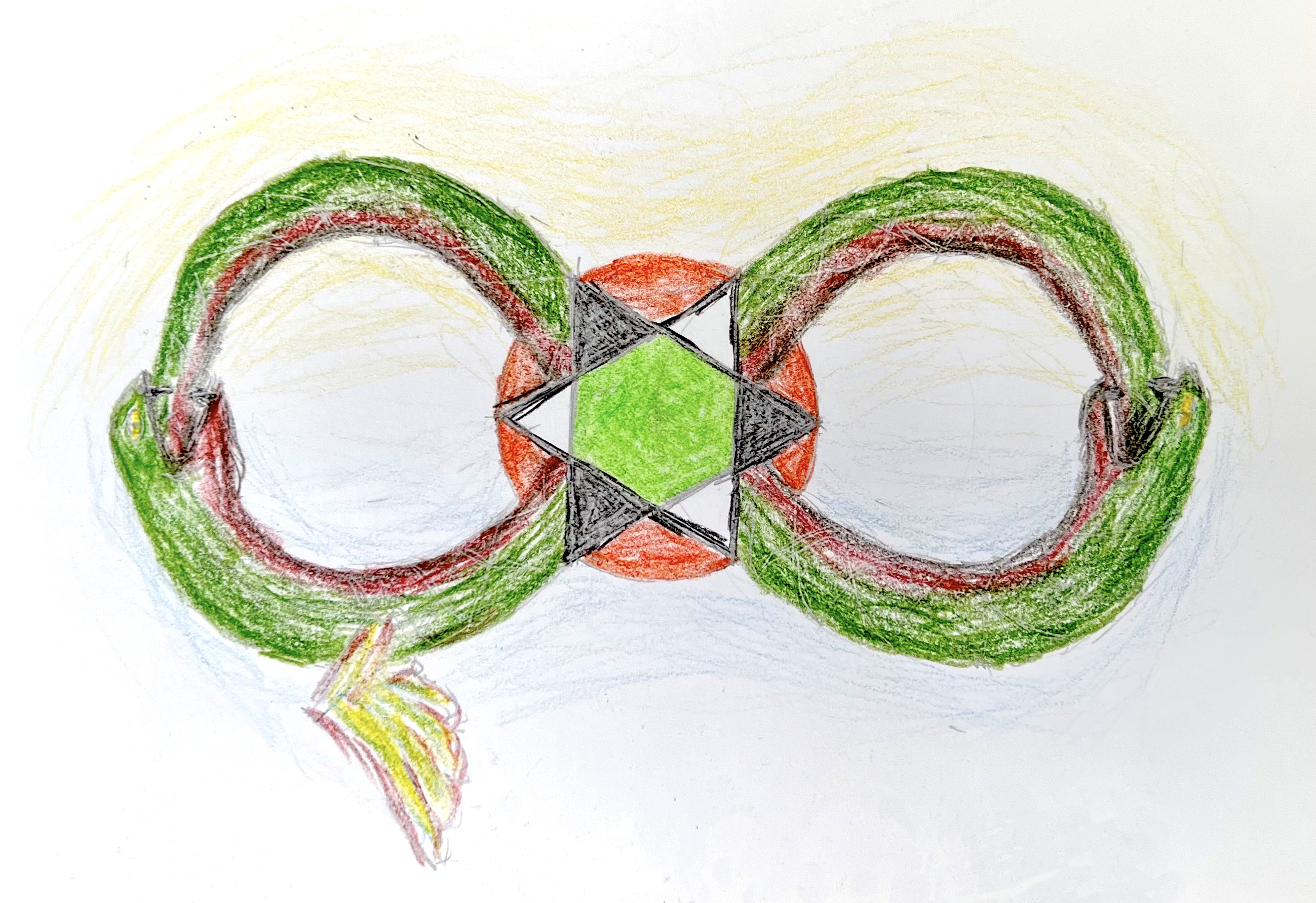 Der Care-Prozess oder Achtsamkeitsprozess als Unendlichkeit von Drache und Schlange