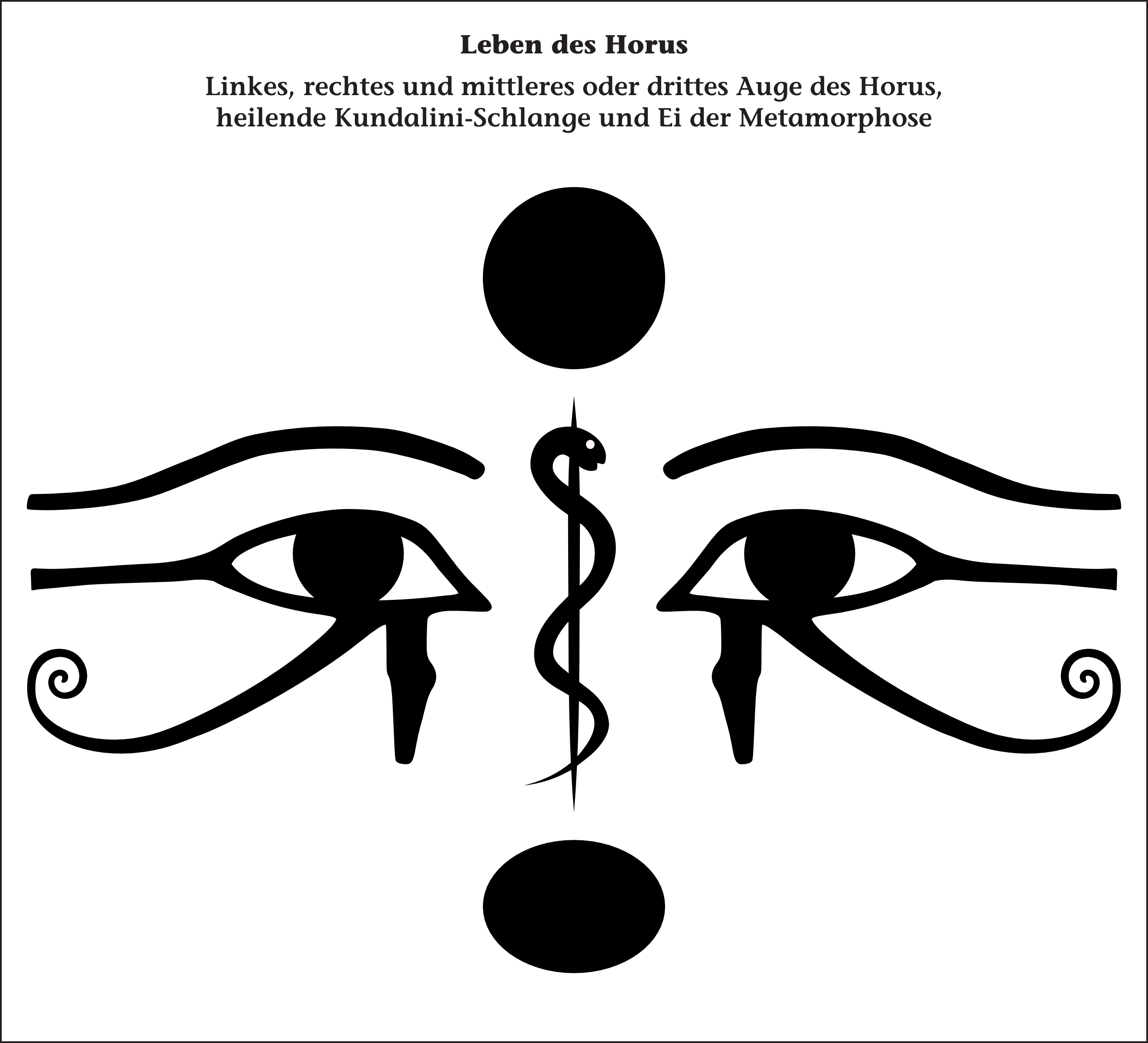 Leben des Horus mit Asklepiosstab